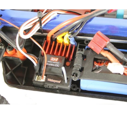Радиоуправляемый монстр Remo Hobby SMAX Brushless UPGRADE V2.0 (красный) 4WD 2.4G 1/16 RTR