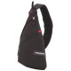 Рюкзак SWISSGEAR с одним плечевым ремнем, черный/красный, 25x15x45 см, 7 л
