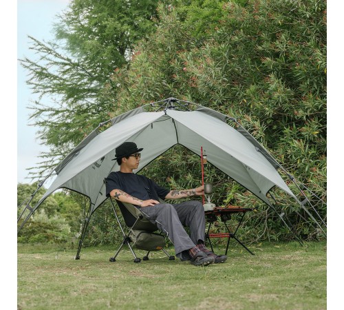 Палатка Naturehike автоматическая NH21ZP008, трехместная, серо-зеленая, 6927595777442