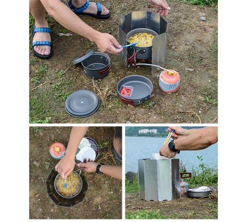 Экран ветрозащитный Naturehike NH20CJ008 10 секций, 6927595749777