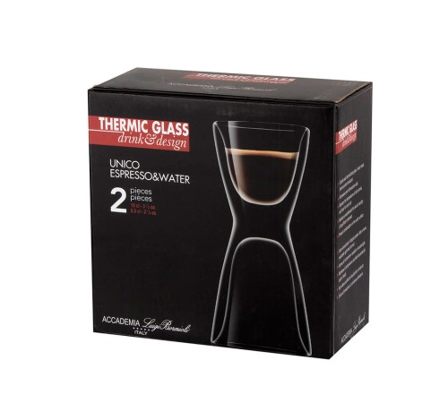 Набор бокалов для кофе и воды Luigi Bormioli Unico Thermic Glass 2 шт.