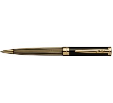 Ручка шариковая Pierre Cardin TRESOR. Цвет - черный и золотистый. Упаковка В.
