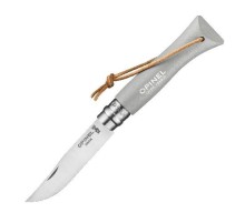 Нож Opinel №6 Trekking, нержавеющая сталь, серый, 002202