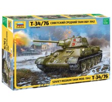 Сборная модель ZVEZDA Советский средний танк Т-34/76 обр. 1942 г., 1/35