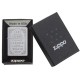 Зажигалка ZIPPO Classic с покрытием Satin Chrome™, латунь/сталь, серебристая, матовая, 38x13x57 мм