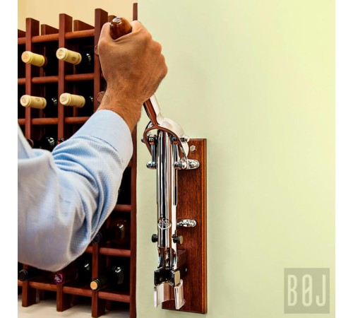 Штопор настенный для вина Boj Traditional Wall Corkscrew Chrome Plated