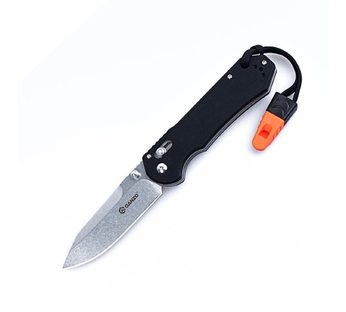 Нож Ganzo G7452-WS черный, G7452-BK-WS
