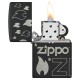 Зажигалка ZIPPO Classic с покрытием Black Matte, латунь/сталь, черная, матовая, 38x13x57 мм