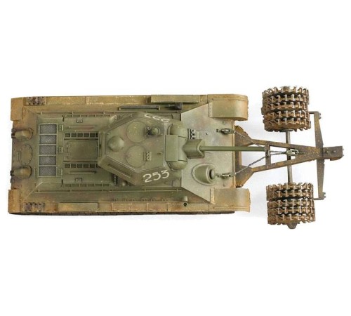 Сборная модель ZVEZDA Советский средний танк с минным тралом Т-34/76, 1/35