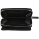 Кошелёк женский BUGATTI Lady Top, на молнии, чёрный, натуральная воловья кожа, 12х2,5х9 см
