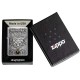 Зажигалка ZIPPO Wolf Emblem с покрытием Brushed Chrome, латунь/сталь, серебристая, 36x13x57 мм