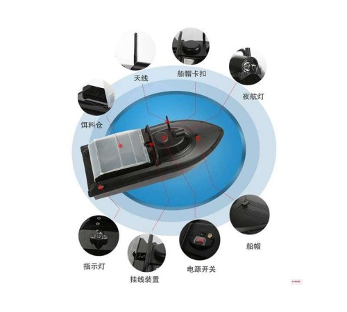 Радиоуправляемый катер для рыбалки Jabo 2AGS GPS эхолот 2.4G RTR