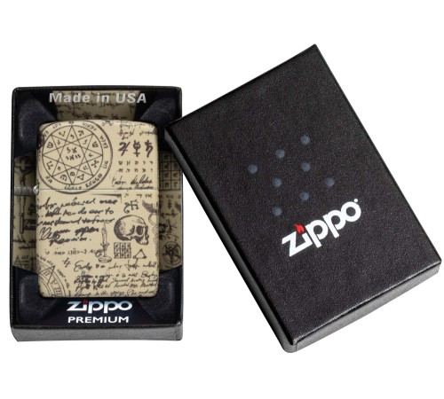 Зажигалка ZIPPO Alchemy Design с покрытием 540 Matte, латунь/сталь, бежевая, матовая, 38x13x57 мм