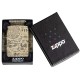 Зажигалка ZIPPO Alchemy Design с покрытием 540 Matte, латунь/сталь, бежевая, матовая, 38x13x57 мм