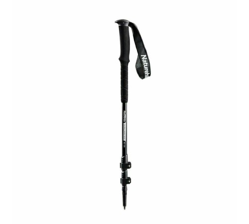 Палка треккинговая Naturehike ST03 7075 AL NH17D017-D с 3 узлами серый, 6927595720493