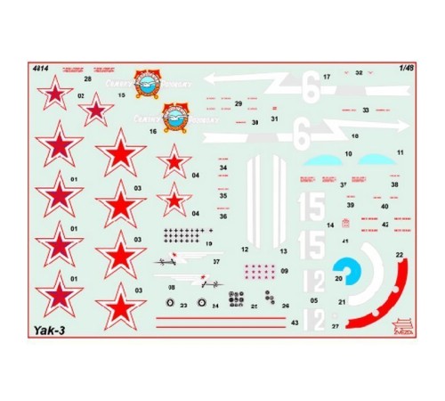 Сборная модель ZVEZDA Советский истребитель Як-3, 1/48