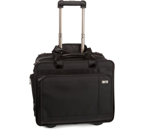 Мобильный офис VICTORINOX Rolling Parliament 17'', чёрный, нейлон/кожа, 43x26x36 см, 20 л