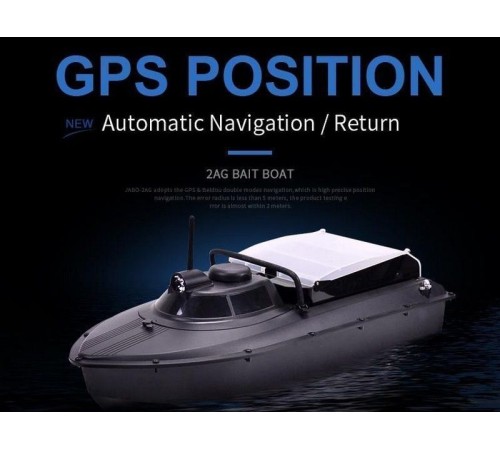 Радиоуправляемый катер для рыбалки Jabo 2AGS GPS эхолот 2.4G RTR