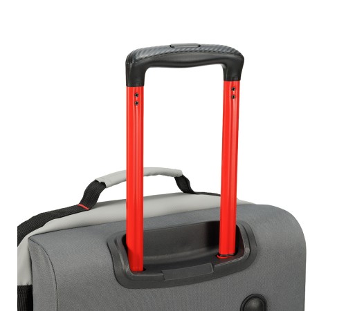 Сумка на колесах TORBER РИТМ, серый, полиэстер 900D с PU покрытием, 49 x 35,5 x 26 см, 35 л