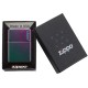 Зажигалка ZIPPO Classic с покрытием Iridescent, латунь/сталь, фиолетовая, матовая, 38x13x57 мм