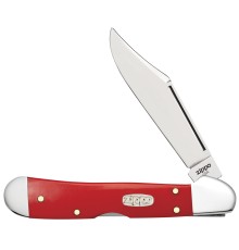Нож перочинный ZIPPO Red Synthetic Smooth Mini Copperlock, 92 мм, красный + ЗАЖИГАЛКА ZIPPO 207