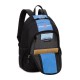 Рюкзак SWISSGEAR, чёрный/голубой, полиэстер 420D, 32х14х45 см, 20 л