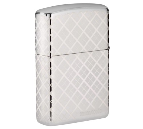 Зажигалка ZIPPO 600 Million с покрытием High Polish Chrome, латунь/сталь, серебристая, 38x13x57 мм