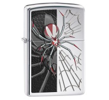 Зажигалка ZIPPO Classic с покрытием High Polish Chrome, латунь/сталь, серебристая, 38x13x57 мм