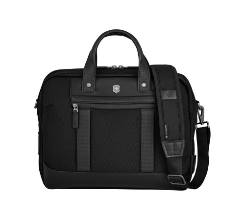 Портфель VICTORINOX Architecture Urban2 Briefcase 15'', черный, полиэстер/кожа, 42x13x31 см, 16 л