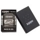 Зажигалка ZIPPO Classic с покрытием Black Ice®, латунь/сталь, чёрная, глянцевая, 38x13x57 мм