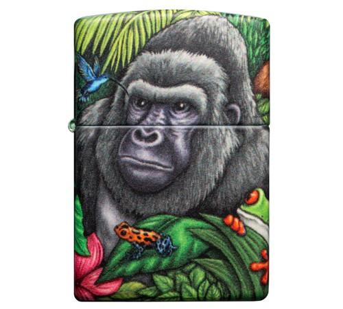 Набор из двух зажигалок ZIPPO Загадки леса с покрытием Glow-in-the-Dark Green, зелёные, глянецевые