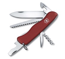 Нож перочинный VICTORINOX Forester, 111 мм, 12 функций, с фиксатором лезвия, красный