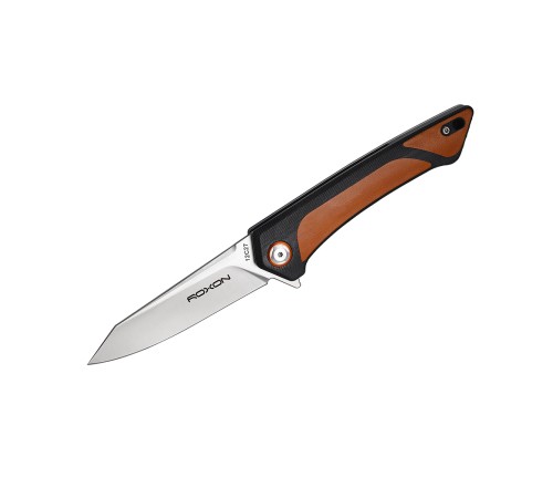 Нож складной Roxon K2, Sandvik Steel 12C27, коричневый, K2-12C27-BR