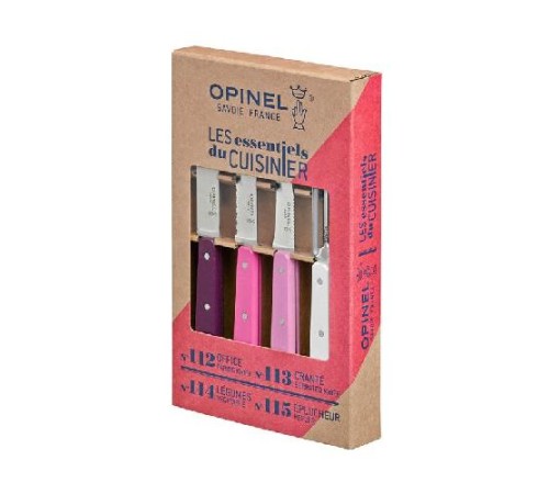 Набор ножей Opinel Les Essentiels Primarosa, нержавеющая сталь, (4 шт./уп.), 001736