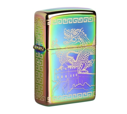 Зажигалка ZIPPO Classic с покрытием Multi Color, латунь/сталь, разноцветная, глянцевая, 38x13x57 мм