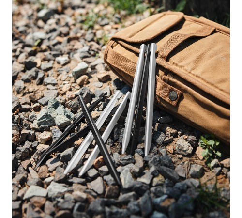 Колышки Naturehike CNK2300ZP016  алюминиевый Vобразный (8 шт.)серебряный,6976023925030