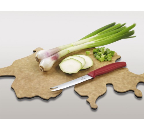 Набор VICTORINOX Swiss Map: нож для сыра и колбасы Swiss Classic 11 см + разделочная доска Epicurean