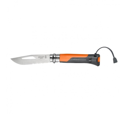 Нож Opinel №8 Outdoor, оранжевый, блистер, 002141