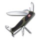 Нож перочинный VICTORINOX RangerGrip 61, 130 мм, 11 функций, с фиксатором лезвия, зелёный с чёрным
