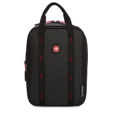 Термосумка для ланча SWISSGEAR, прорезиненный полиэстер 600D, черный/красный, 23х15х10 см, 3,5 л