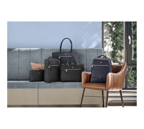Сумка VICTORINOX Victoria Signature Tote, синяя, нейлон/кожа, 51x15x30 см, 19 л