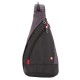 Рюкзак SWISSGEAR с одним плечевым ремнем, черный/серый, 25x15x45 см, 7 л