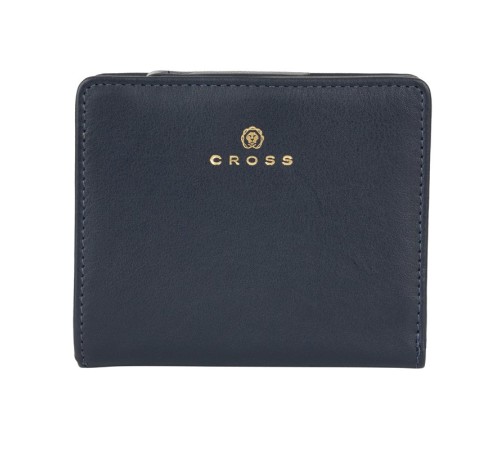 Кошелёк Cross Monaco Navy, кожа наппа, гладкая, цвет тёмно-синий, 11 x 9 x 2,5 см