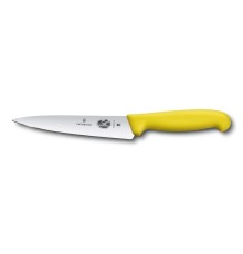 Нож разделочный VICTORINOX Fibrox, 15 см, жёлтый