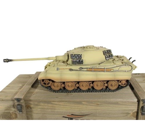 Радиоуправляемый танк Torro King Tiger 1/16 дым (для ИК боя) V3.0 2.4G RTR