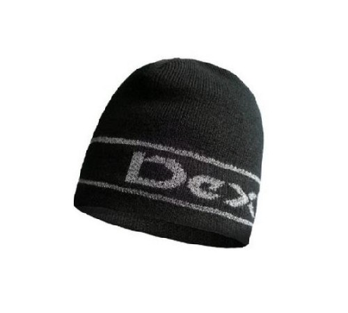 Шапка водонепроницаемая Dexshell, черная с надписью L/XL 58-60 см