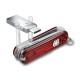 Нож-брелок Victorinox@work, 58 мм, с USB-модулем 3.0/3.1 16 Гб, 8 функций, полупрозрачный красный