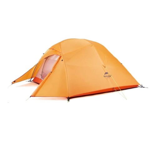 Палатка Naturehike Cloud Up 3 210T NH18T030-T трехместная сверхлегкая с ковриком, оранжевая, 6927595730638