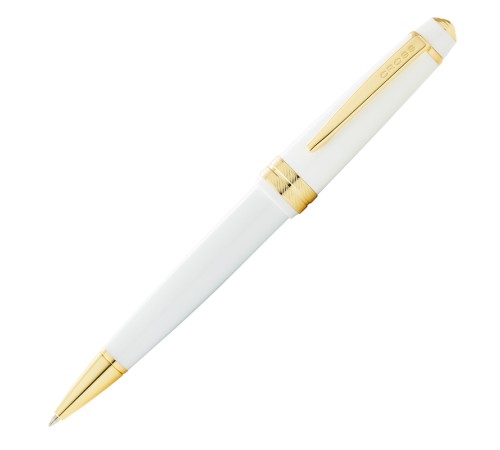 Шариковая ручка Cross Bailey Light Polished White Resin and Gold Tone