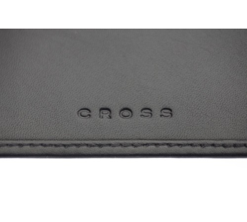 Портмоне Cross Classic Century, кожа наппа, фактурная, цвет - чёрный. 11x8.5x1.5 см